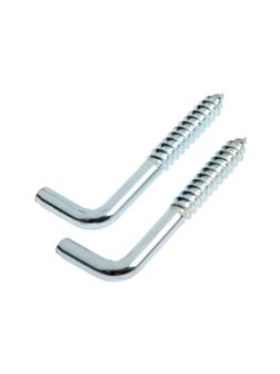 Шуруп-костыль ТУНДРА, белый цинк, 8x70 мм, 2 шт