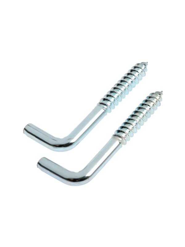 Шуруп-костыль ТУНДРА, белый цинк, 8x70 мм, 2 шт