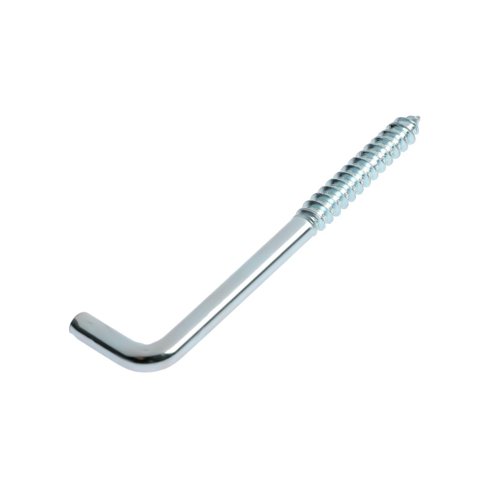 Шуруп-костыль ТУНДРА, белый цинк, 8x100 мм