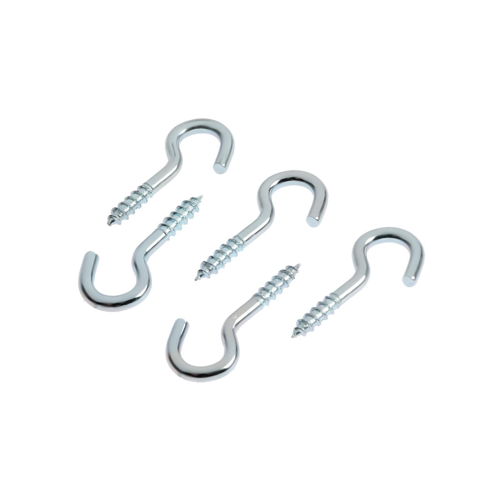 Шуруп-полукольцо ТУНДРА, белый цинк, 3x30 мм, 5 шт