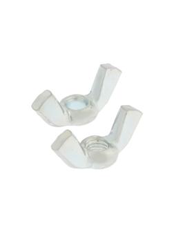 Гайка барашковая, ТУНДРА, DIN315 М5 белый цинк 100 шт