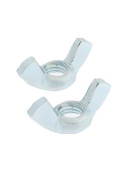 Гайка барашковая ТУНДРА, DIN315 М8 белый цинк 50 шт