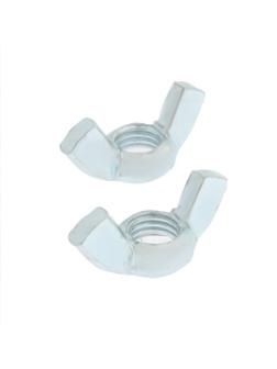 Гайка барашковая, ТУНДРА, DIN315 М10 белый цинк 40 шт