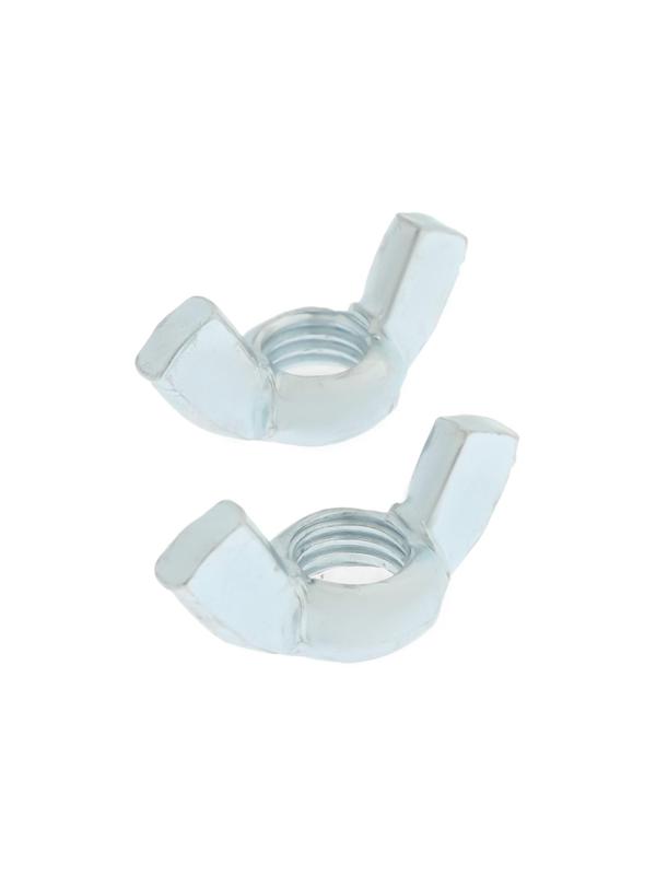 Гайка барашковая, ТУНДРА, DIN315 М12 белый цинк 25 шт