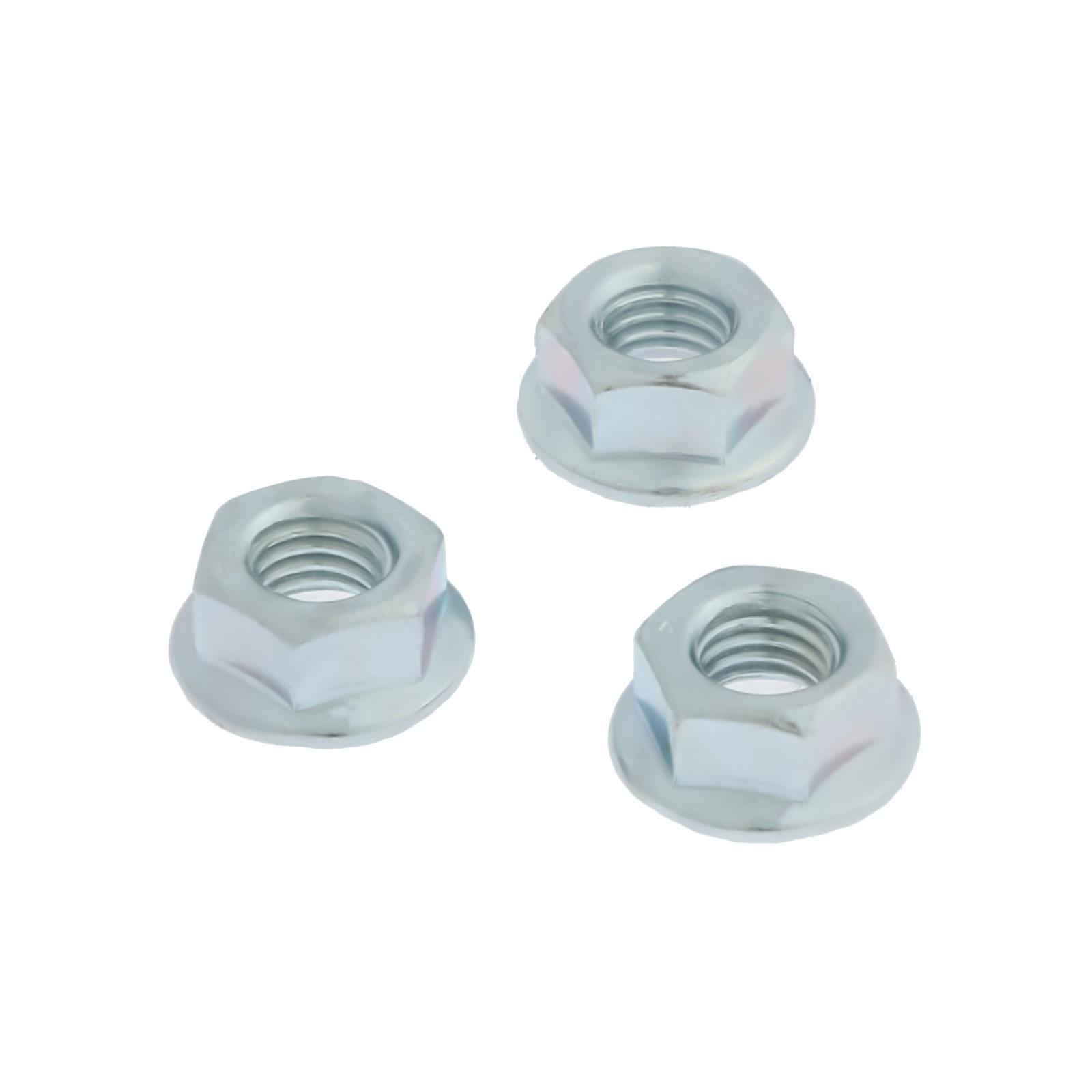 Гайка с фланцем, ТУНДРА, DIN 6923 М8 белый цинк 10 шт