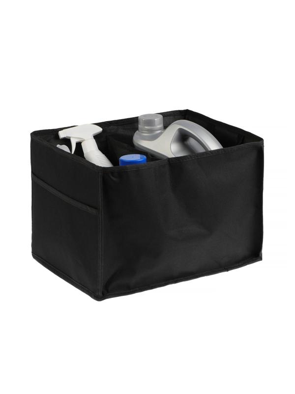 Органайзер в багажник автомобиля, складной, оксфорд, 38×31×25 см, черный