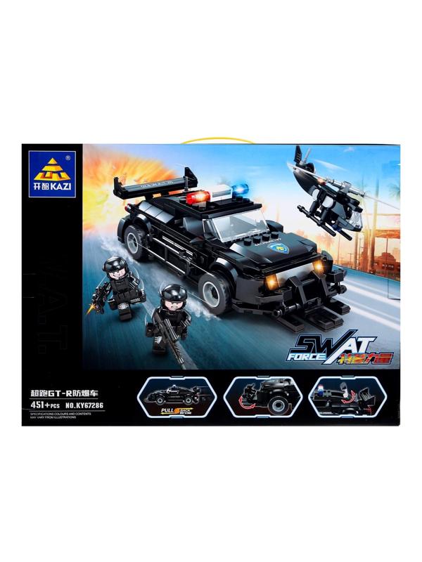 Конструктор спецназ «Патрульная машина», 451 деталь