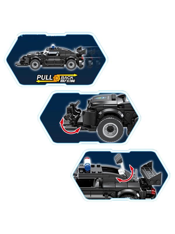 Конструктор спецназ «Патрульная машина», 451 деталь