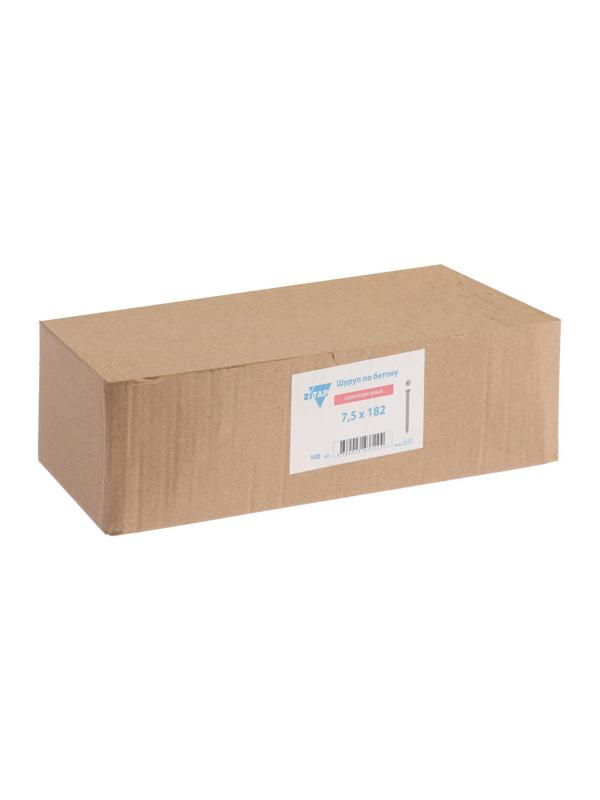 Шуруп по бетону, 7,5х182 мм, оцинкованный, 100 шт