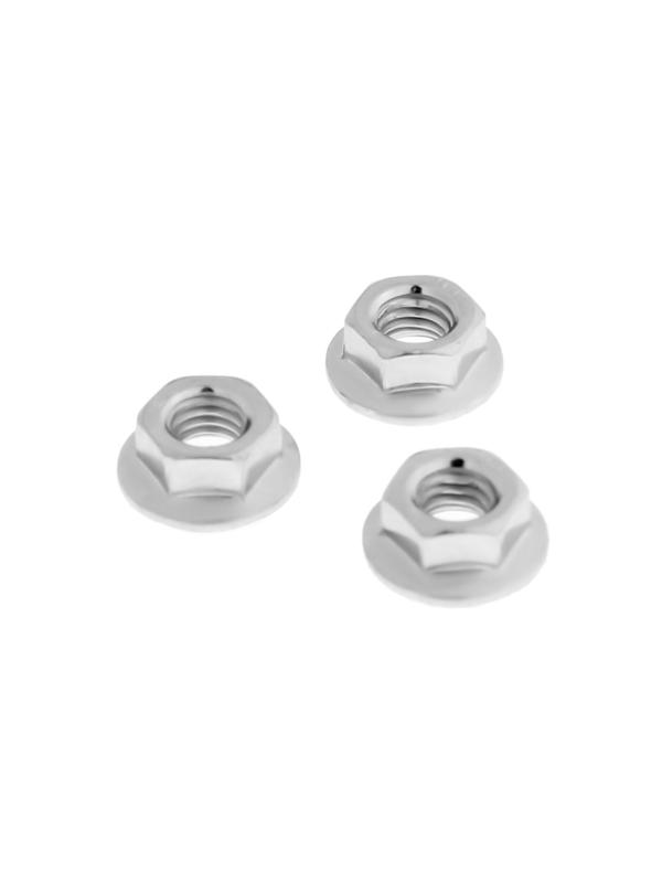 Гайка с фланцем, ТУНДРА DIN 6923 М5 белый цинк 20 шт