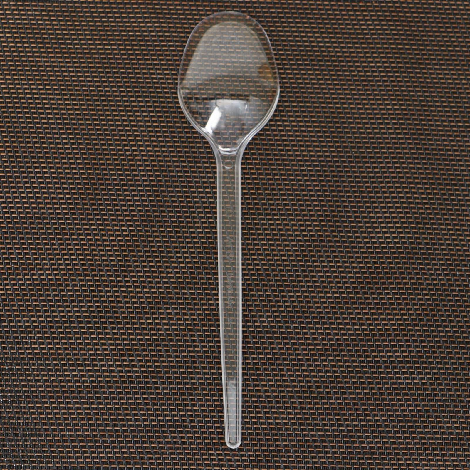 Ложка одноразовая «Padideh», 18 см, прозрачная