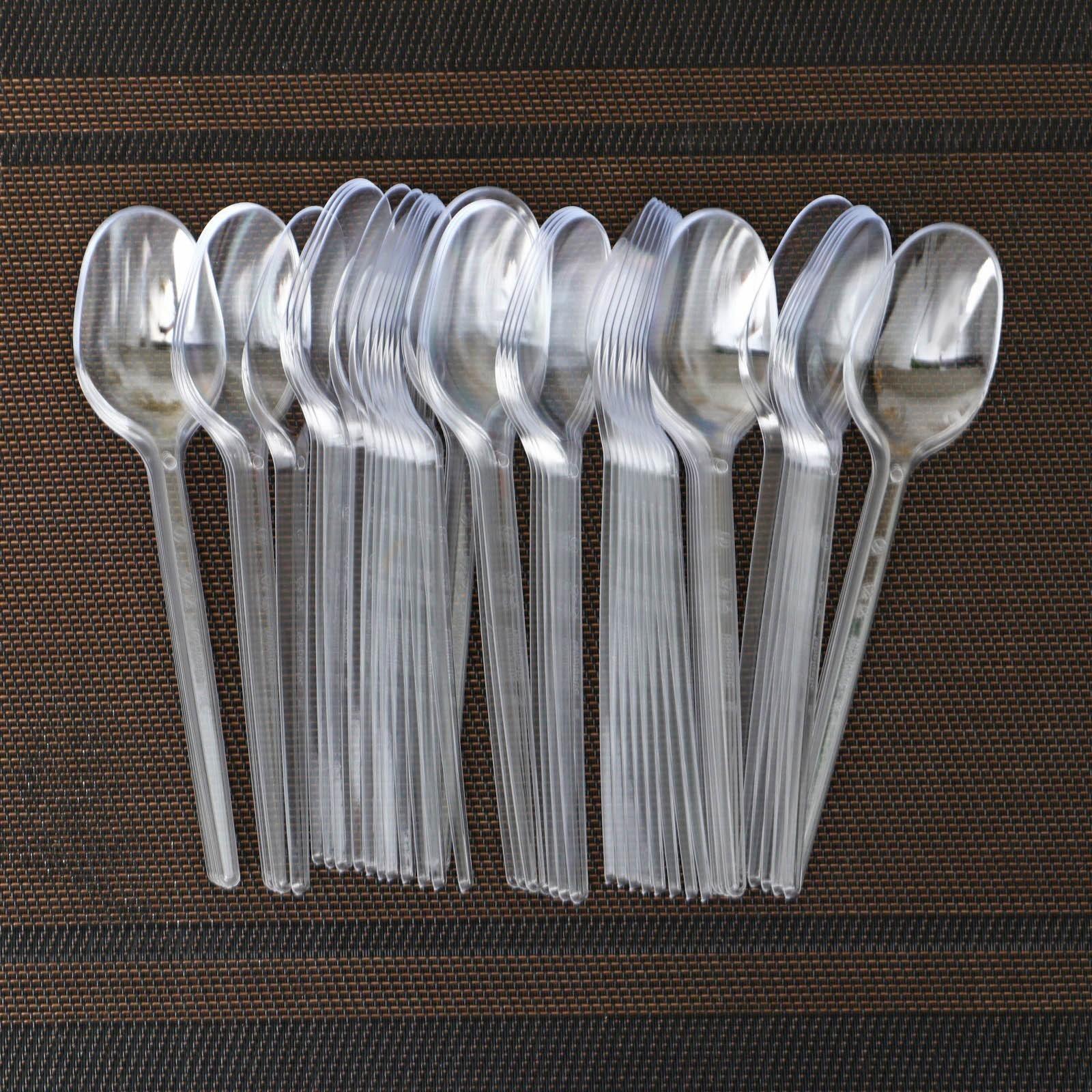 Ложка одноразовая «Padideh», 18 см, прозрачная