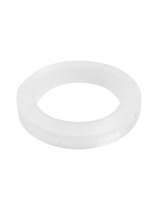 Лента клейкая ТУНДРА, прозрачная, двухсторонняя, 15 мм х 5 м