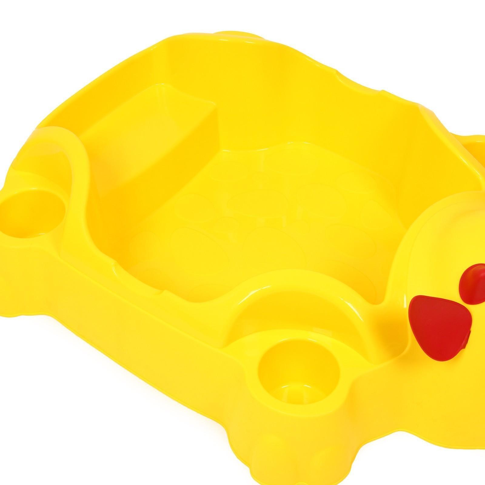 Песочница пластиковая, с крышкой, 116 × 83 × 30 см, «Коровка»