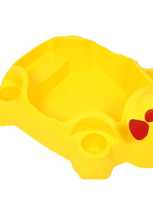 Песочница пластиковая, с крышкой, 116 × 83 × 30 см, «Коровка»