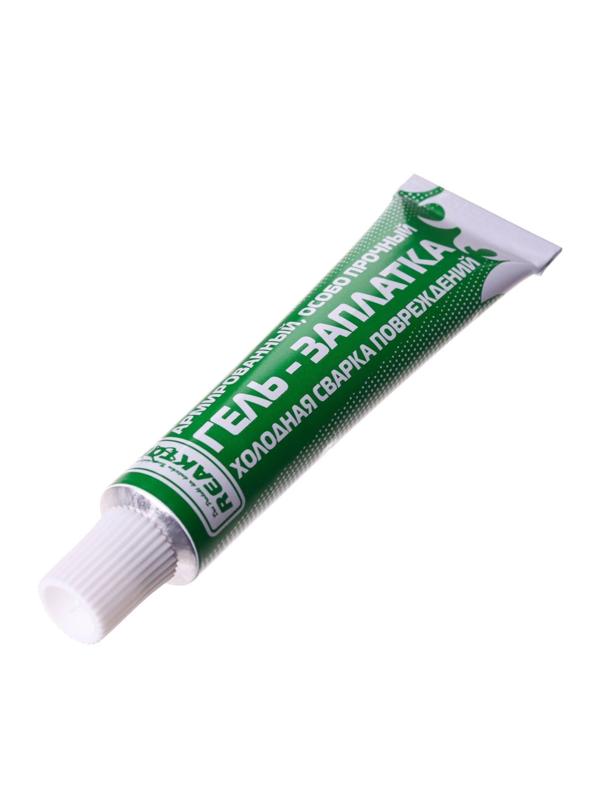 Армированная особопрочная гель-заплатка для изделий из ПВХ, цвет темно-серый, 20 г, 15 мл