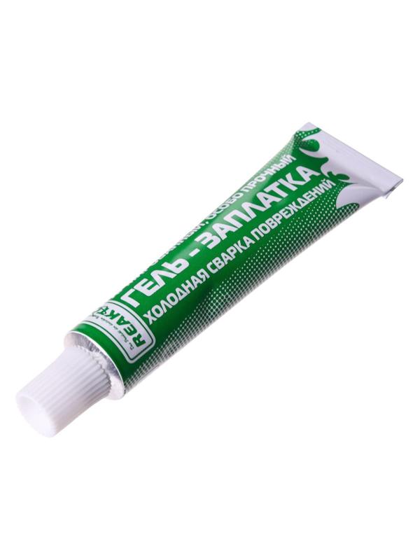 Армированная особопрочная гель-заплатка для изделий из ПВХ, цвет хаки, 20 г, 15 мл