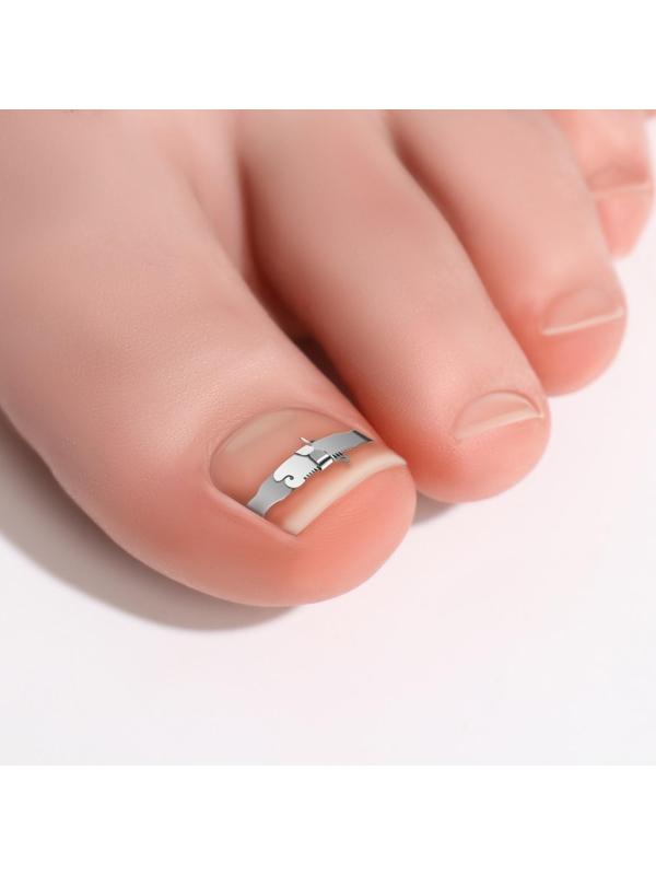 Корректор-фиксатор для вросшего ногтя, размер M, в пластиковом футляре, цвет серебристый