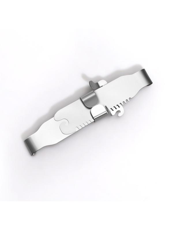 Корректор-фиксатор для вросшего ногтя, размер M, в пластиковом футляре, цвет серебристый