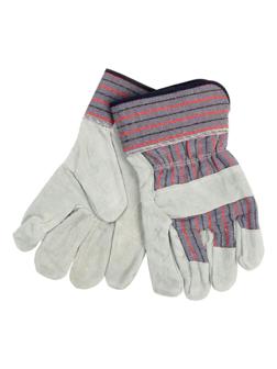 Краги сварщика спилковые ТУНДРА, комбинированные, пятипалые, телячья кожа, 270 мм, 200 г