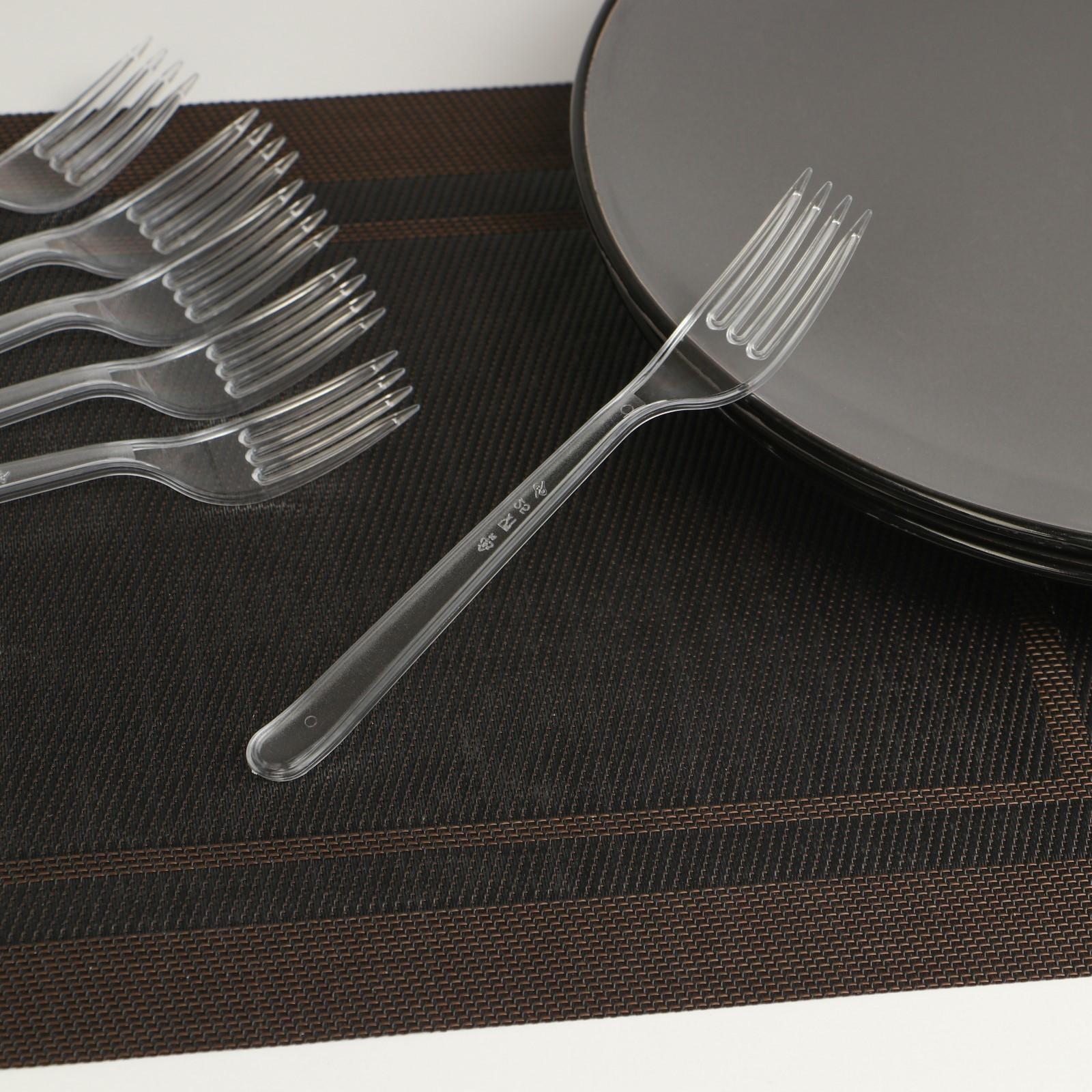 Вилка одноразовая 18 см 