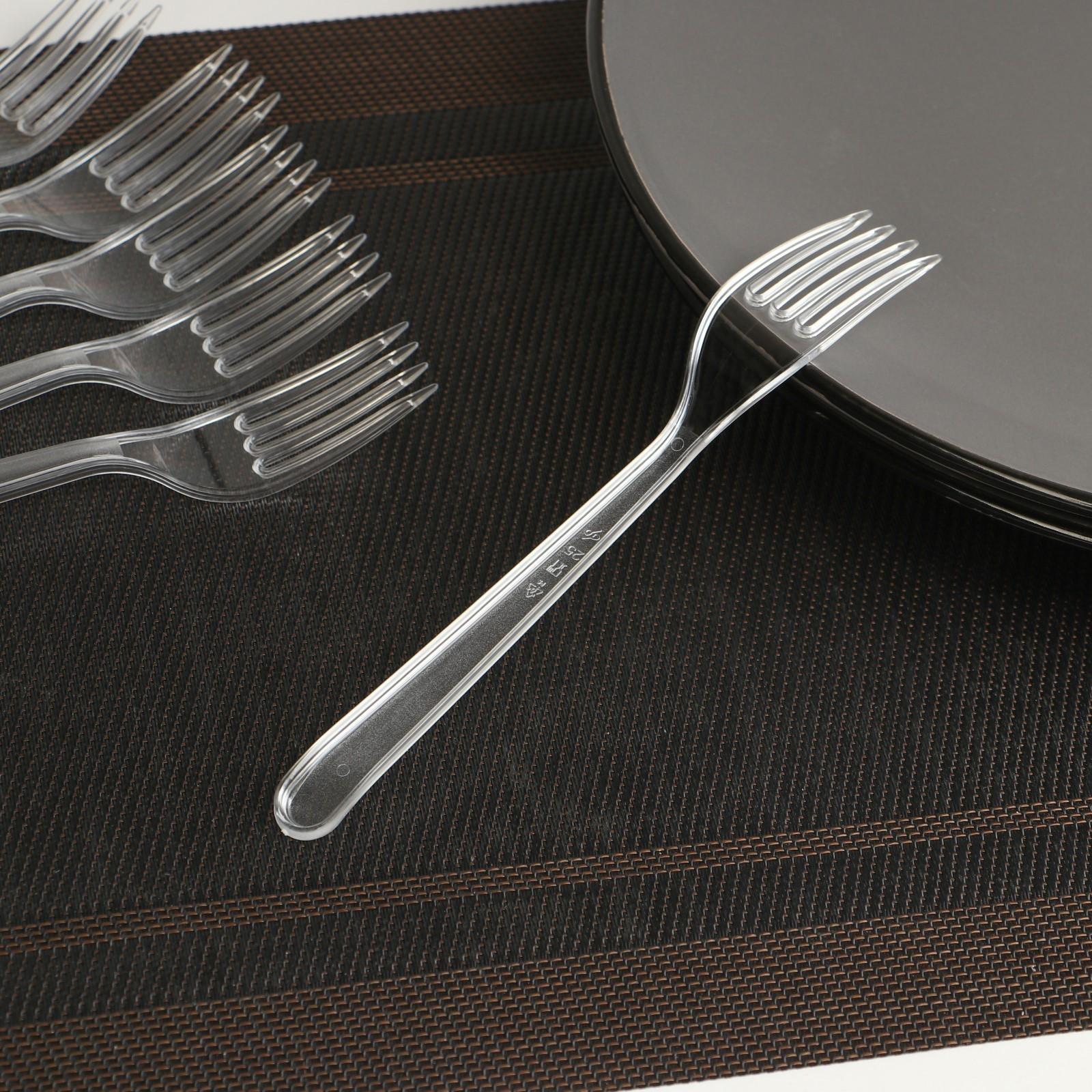 Вилка одноразовая 18 см 