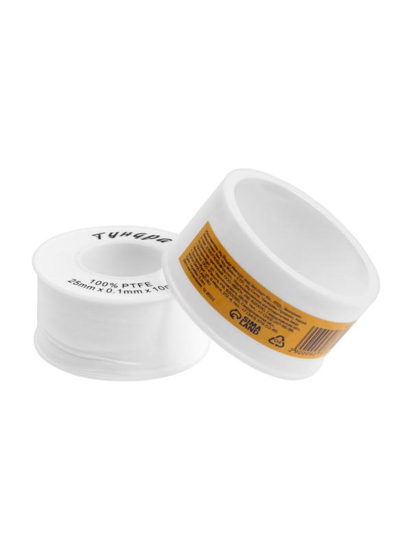 Лента ФУМ ТУНДРА 25 мм х 0.1 мм х 10 м