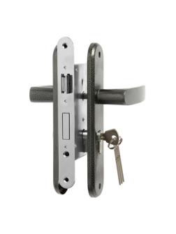 Замок врезной LOCKLAND RD009, с ручкой, цвет графит