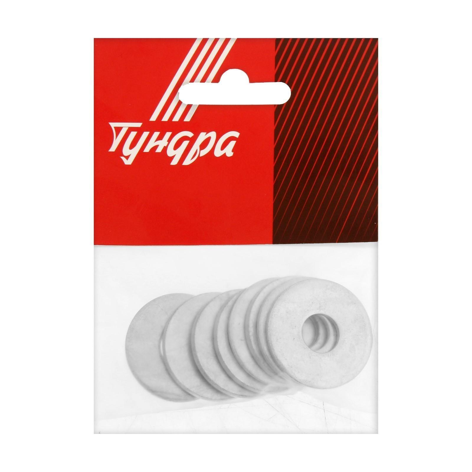 Шайба ТУНДРА krep, увеличенная, DIN9021, оцинкованная, М10, 8 шт