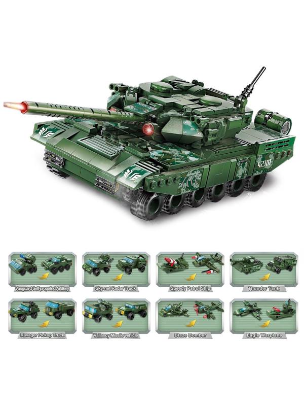 Конструктор Военная зона «Пикап разрушитель», 77 деталей