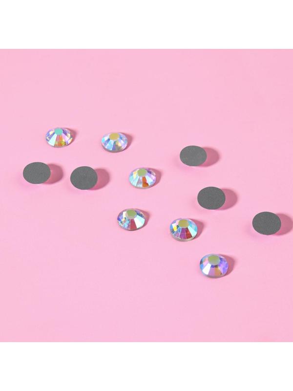 Стразы термоклеевые «Усечённый конус», с голографией, d = 7 мм, 20 шт