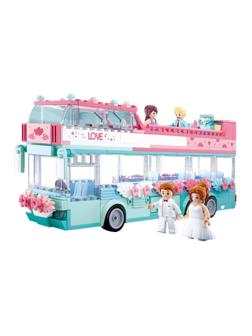Конструктор Розовая мечта «Свадебный автобус», 379 деталей, в пакете