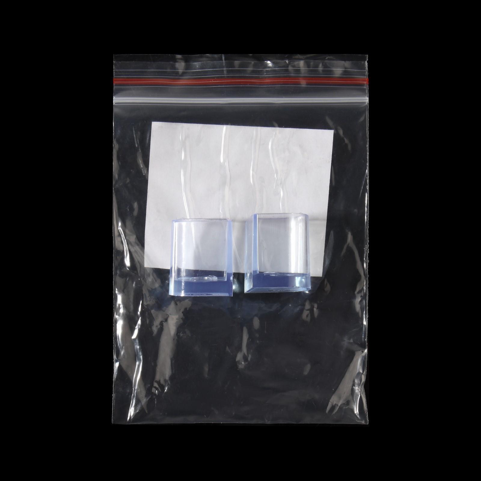 Накаблучники, размер S, 1,5 × 2 см, 2 шт, цвет прозрачный