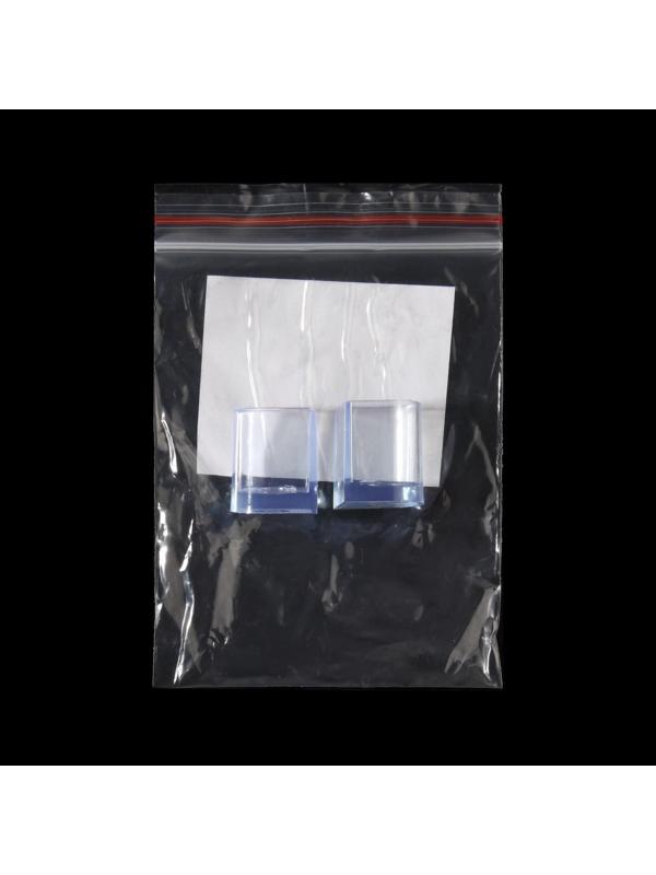 Накаблучники, размер S, 1,5 × 2 см, 2 шт, цвет прозрачный