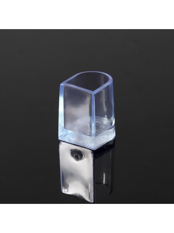 Накаблучники, размер S, 1,5 × 2 см, 2 шт, цвет прозрачный