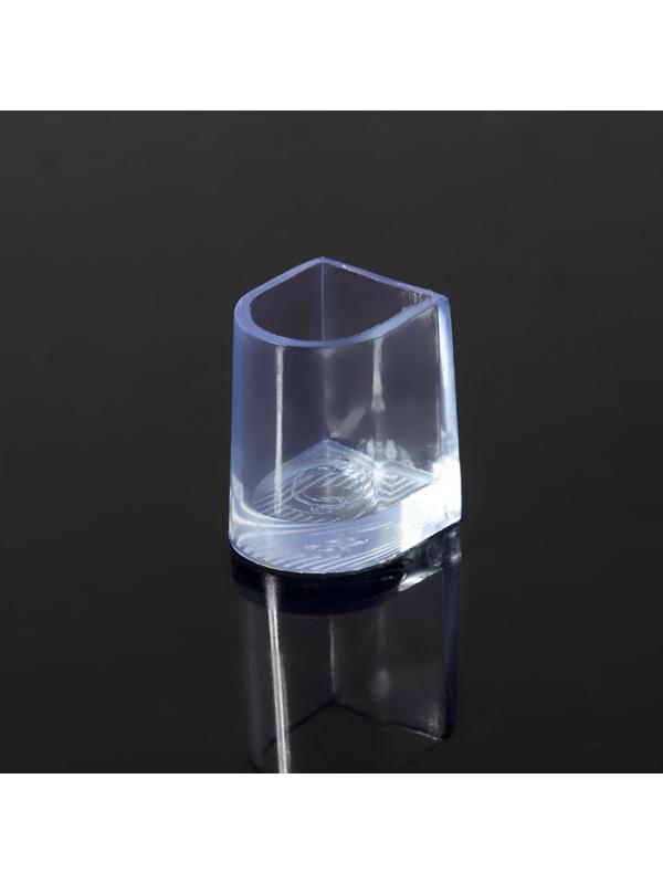 Накаблучники, размер S, 1,5 × 2 см, 2 шт, цвет прозрачный