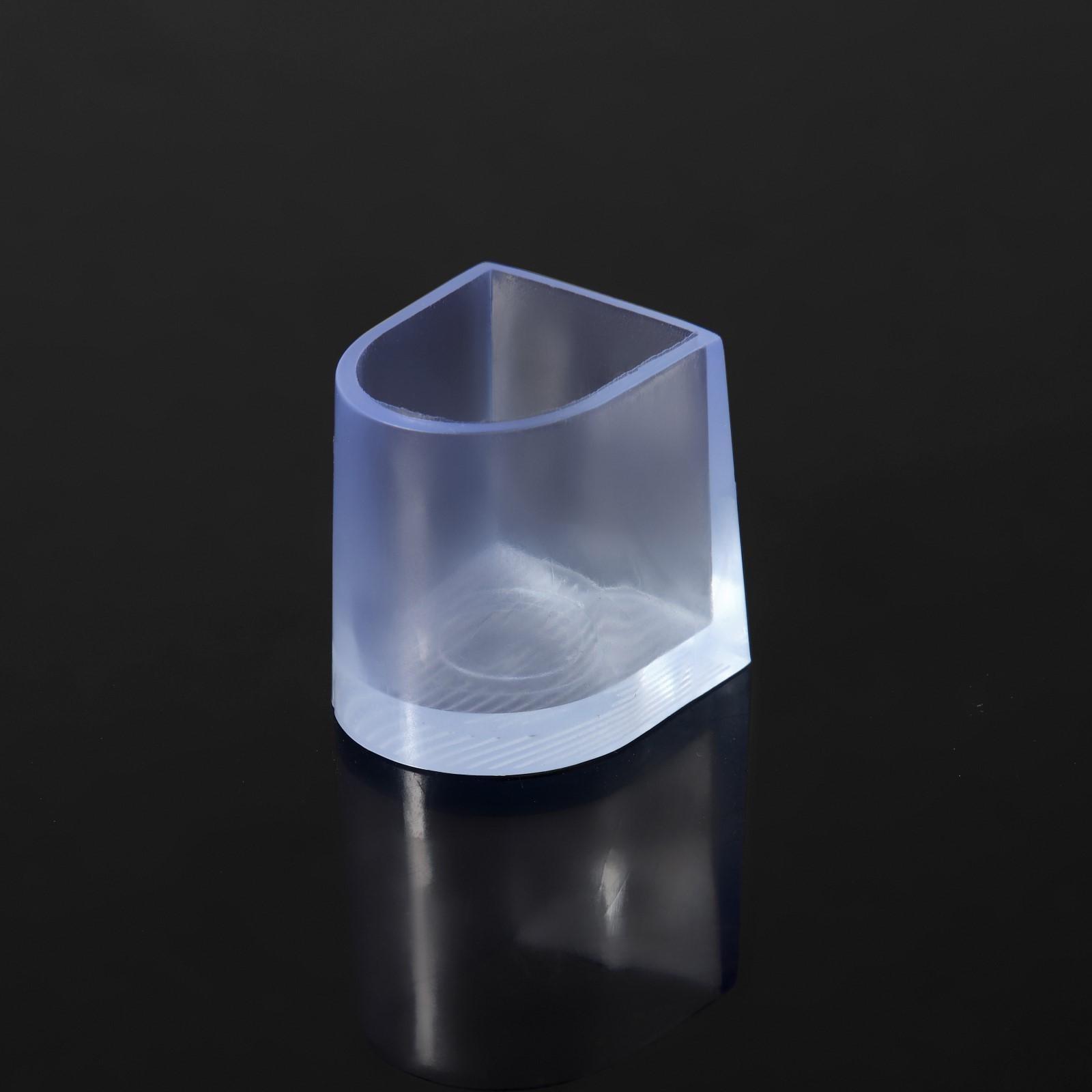 Накаблучники, размер М, 1,8 × 2 см, 2 шт, цвет прозрачный