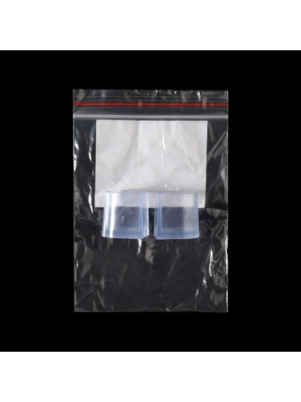 Накаблучники, размер М, 1,8 × 2 см, 2 шт, цвет прозрачный