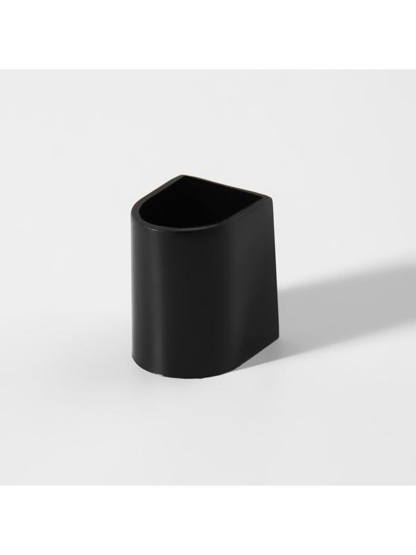 Накаблучники, размер S, 1,5 × 2,2 см, 2 шт, цвет чёрный