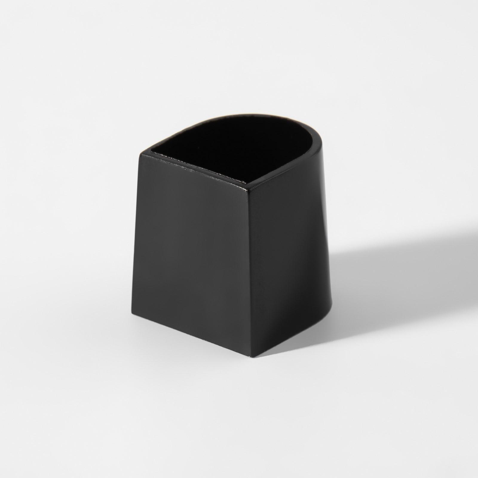 Накаблучники, размер М, 1,8 × 2 см, 2 шт, цвет чёрный