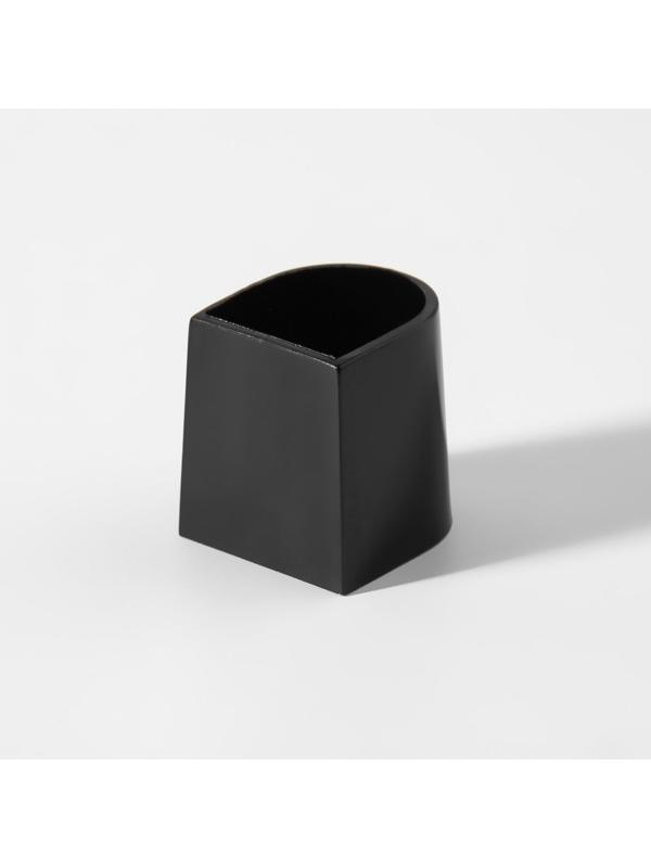 Накаблучники, размер М, 1,8 × 2 см, 2 шт, цвет чёрный