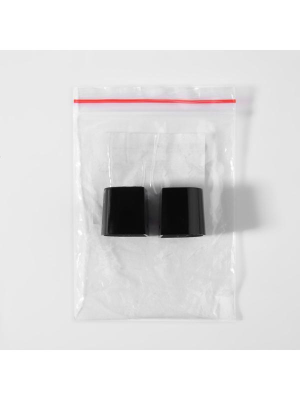 Накаблучники, размер М, 1,8 × 2 см, 2 шт, цвет чёрный