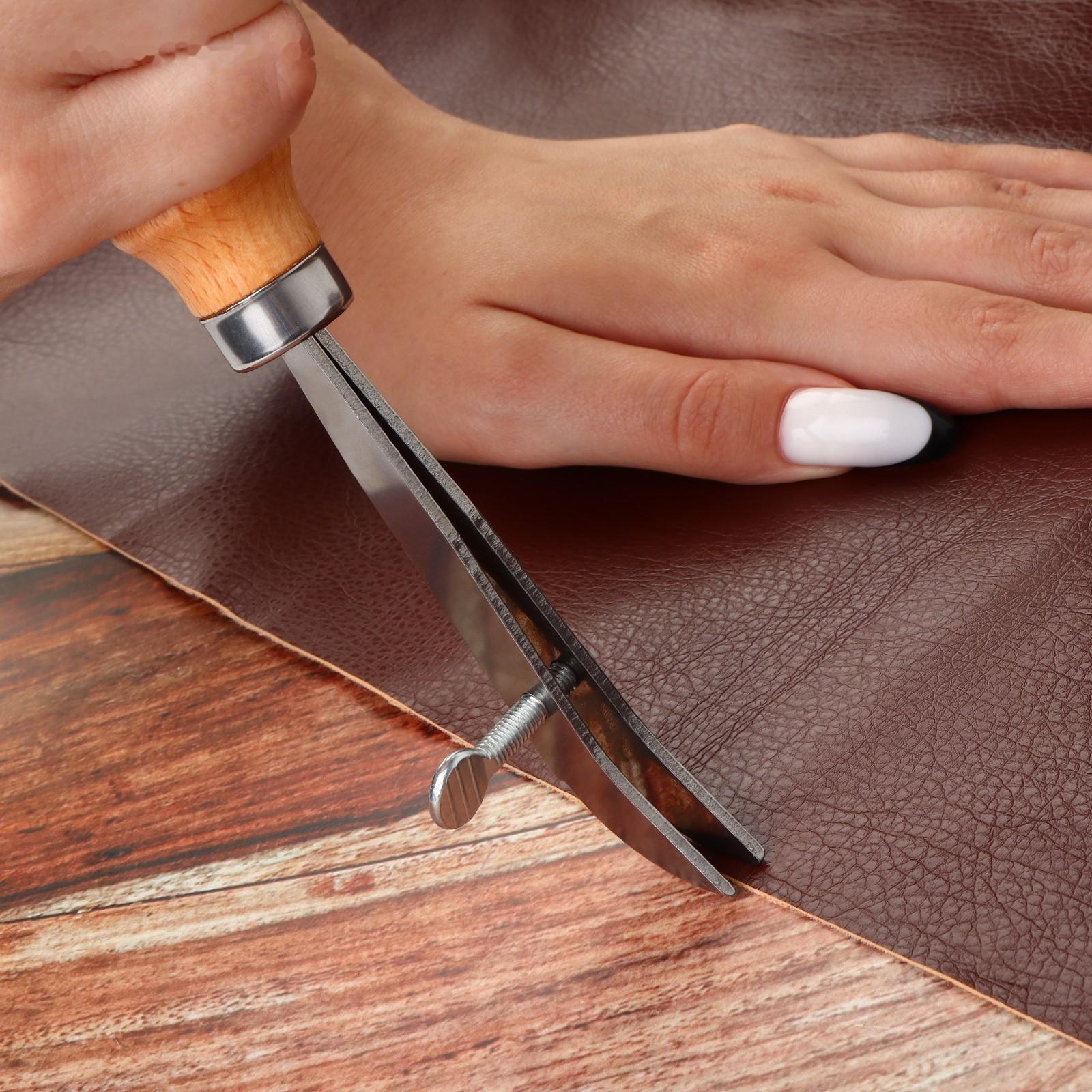 Разметчик-кризер для кожи, параллельный, регулируемый, 19,5 см