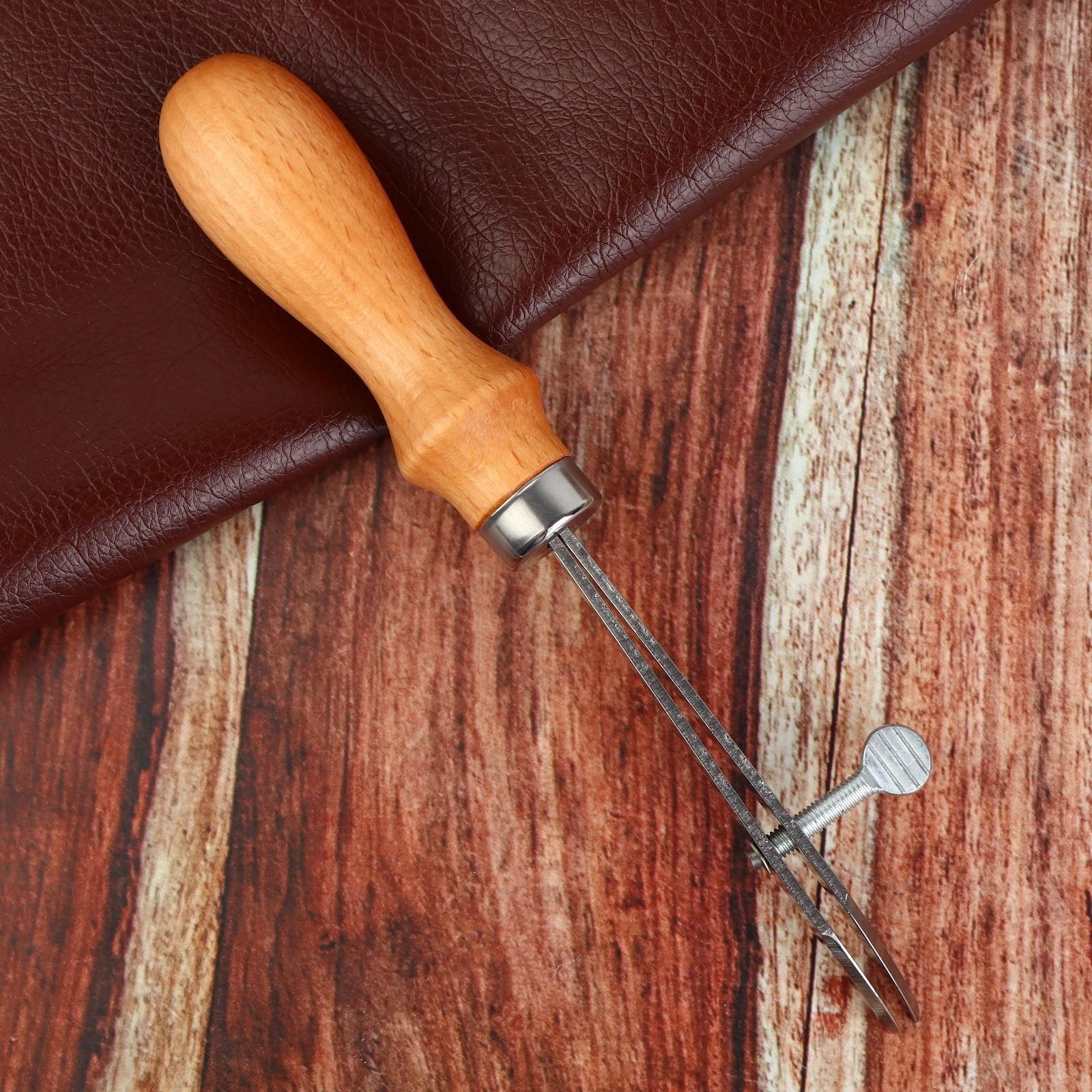 Разметчик-кризер для кожи, параллельный, регулируемый, 19,5 см