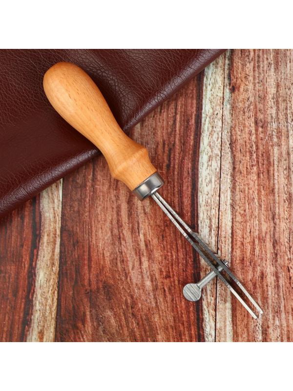 Разметчик-кризер для кожи, параллельный, регулируемый, 19,5 см