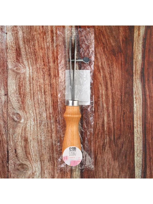 Разметчик-кризер для кожи, параллельный, регулируемый, 19,5 см