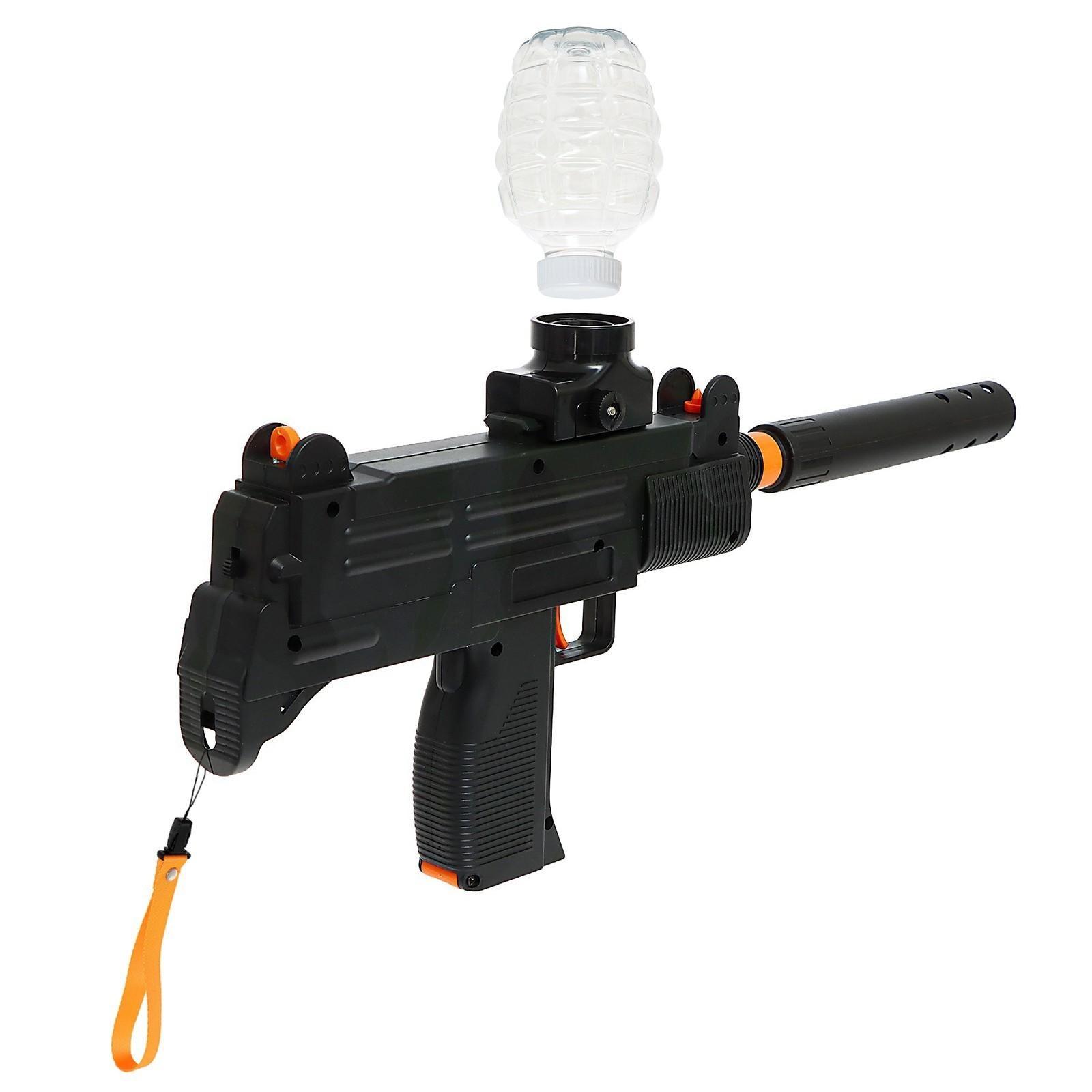 Автомат «Узи», стреляет гелевыми пулями, работает от аккумулятора, МИКС