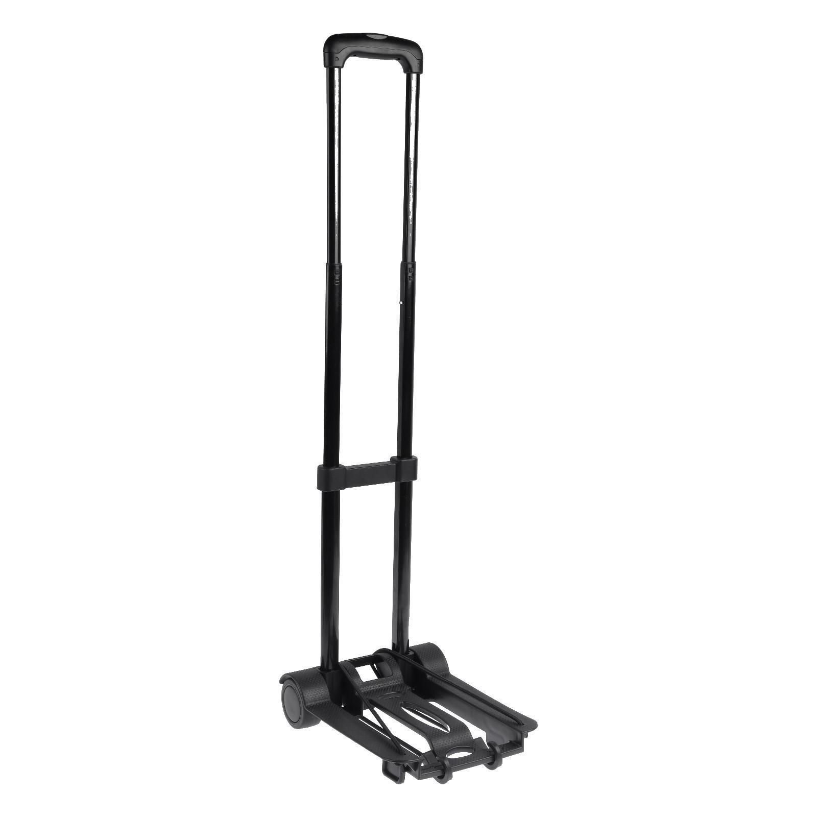 Складная тележка для покупок и багажа, до 30 кг, 250 × 330 × 445(960) мм, пластик/алюминий