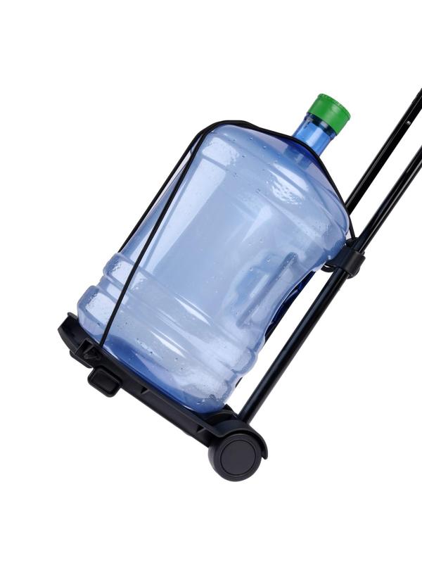 Складная тележка для покупок и багажа, до 30 кг, 250 × 330 × 445(960) мм, пластик/алюминий