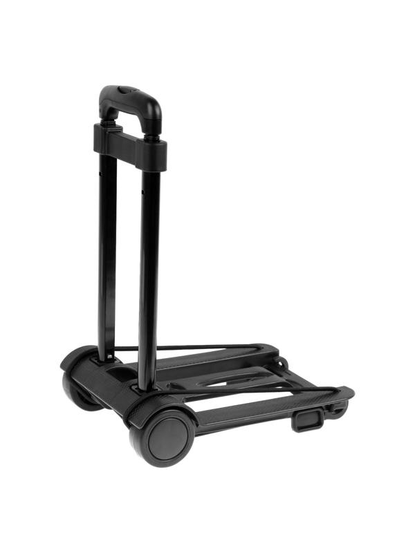 Складная тележка для покупок и багажа, до 30 кг, 250 × 330 × 445(960) мм, пластик/алюминий